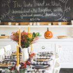 halloween-themed tablescape personalized plates & placemats